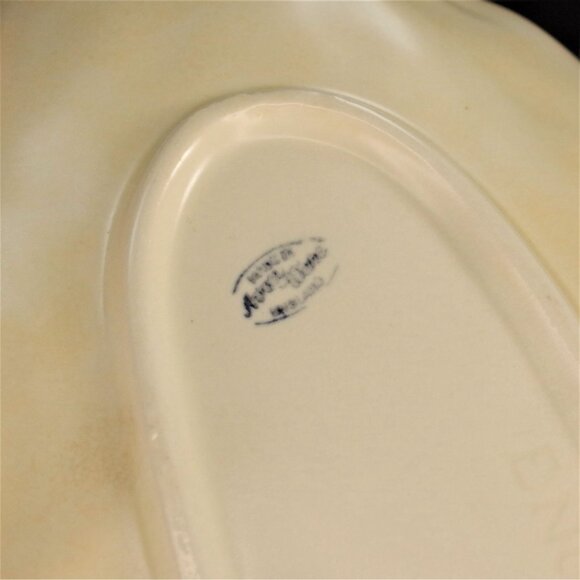 Floral Relief Console Bowl / Platter Avon Ware Made in England - Picture 6 of 6